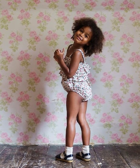 Little Cotton Clothes -  Clarissa Romper Sundae Floral