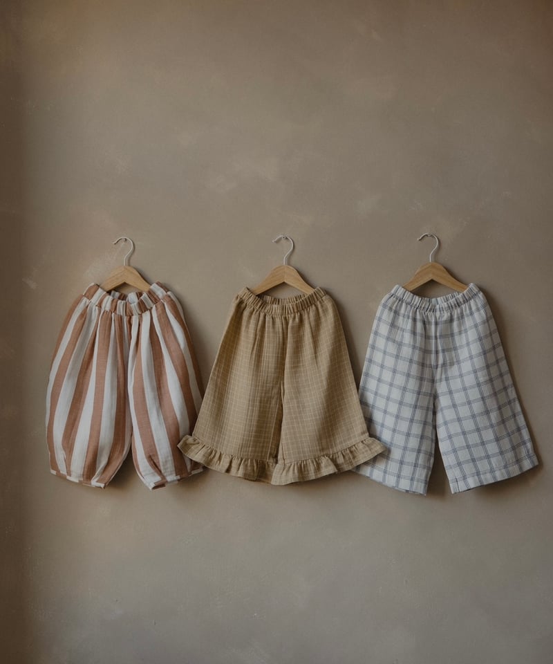 ボトムス organic zoo Gingham Frill Culottes 正規販売店】海外子ども服専門店 SUNNAO（さんなお）- Organic