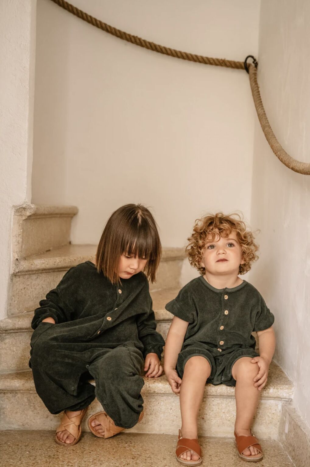 【RY】STUDIO BOHEME ROMPER BEBECITO 他 Studio Boheme - Bebecito Romper (Blue Stripes) 12-18M
