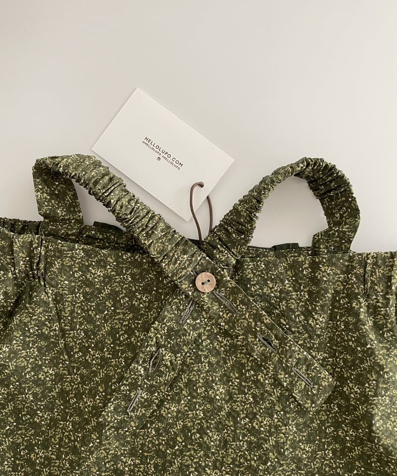 HELLO LUPO - Girasole Dress (Fiori verde)ラスト4-5