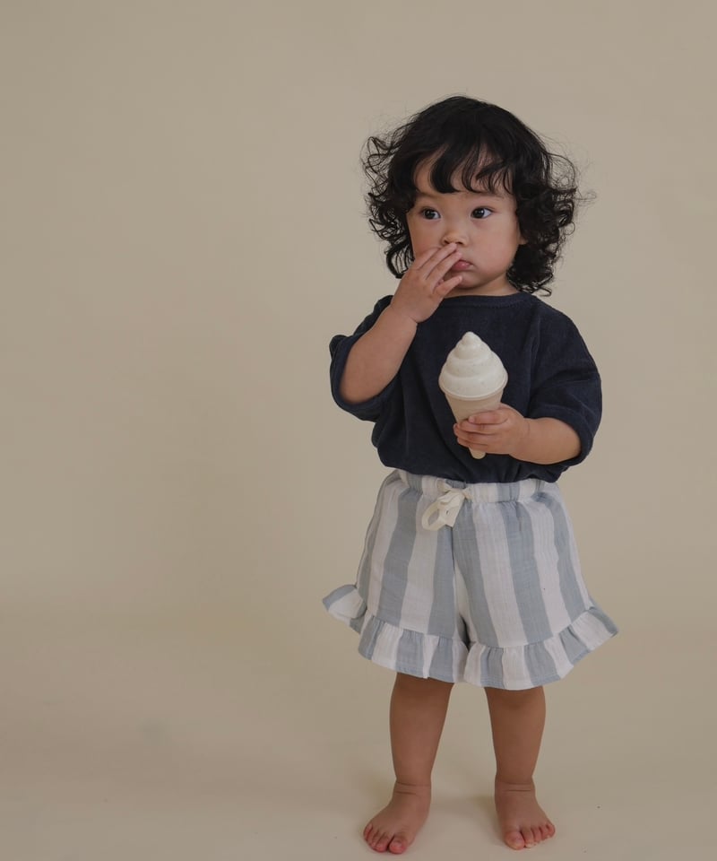 organic zoo - Sardine Stripes Frill Shorts | U