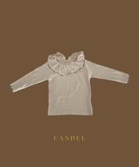 UANDEL - Mellow Collared Top(Ivory)