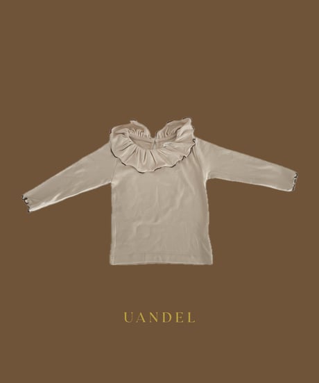 UANDEL - Mellow Collared Tops(Ivory)