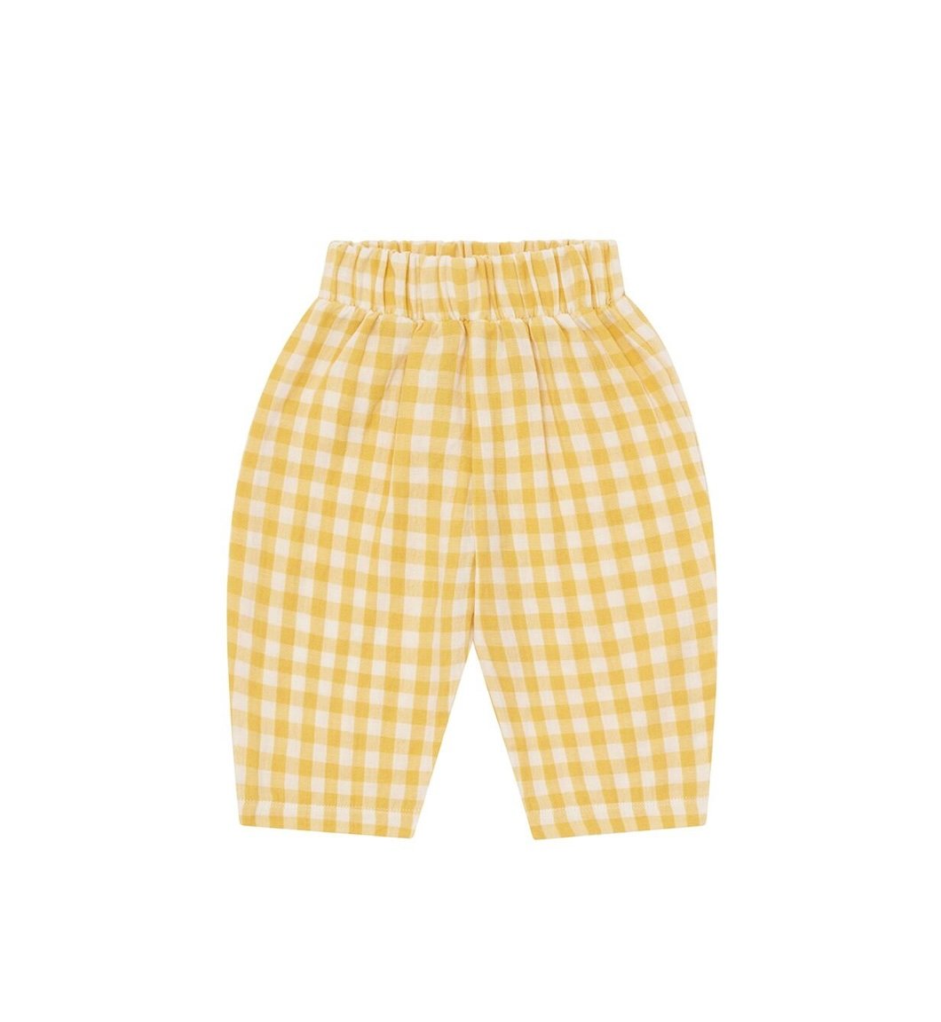organic zoo - Honeycomb Gingham Fisherman Pants