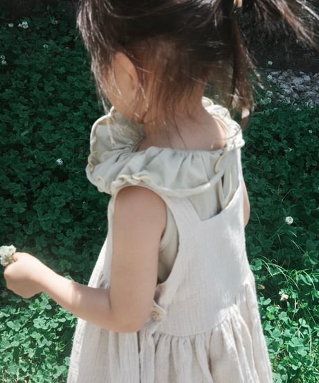 【予約商品】UANDEL - mellow collared tank tops(melon yellow)