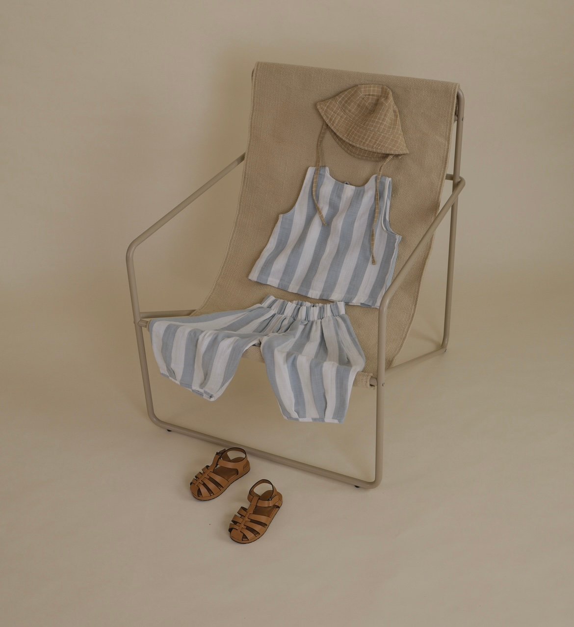 トップス organic zoo Sardine Stripes Resort Sardine Stripes Resort Top | Organic Zoo