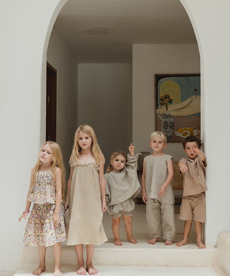 その他 son and daughter Koa Linen Sets 3-4y son and daughter - KOA LINEN SETS(Natural) | UA