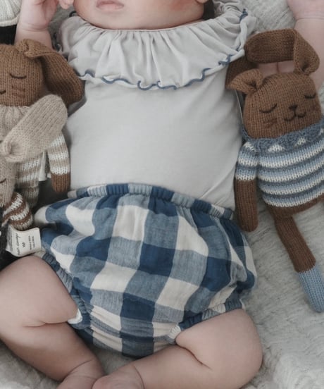 organic zoo - Pottery Blue Gingham Shortie送料無料