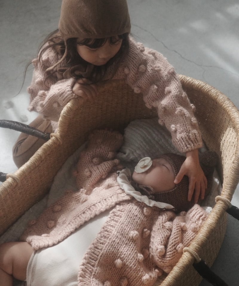 THE BLUEBERRY HILL 人気のポップコーンニット⭐︎新品未使用！ THE BLUEBERRY HILL - Popcorn Cardigan Cream |