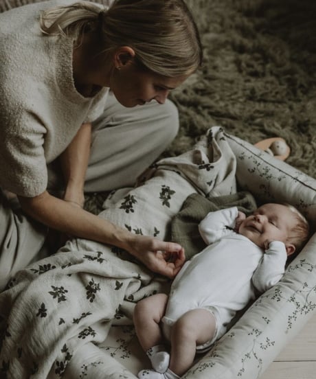 garbo&friends - Blackberry Muslin Swaddle Blanket