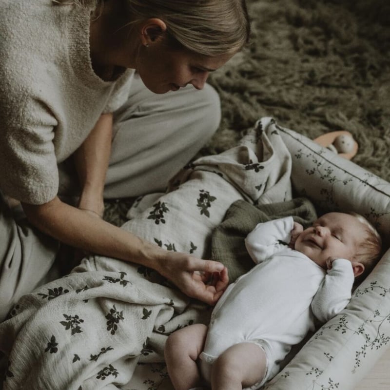 garbo&friends - Blackberry Muslin Swaddle Blank