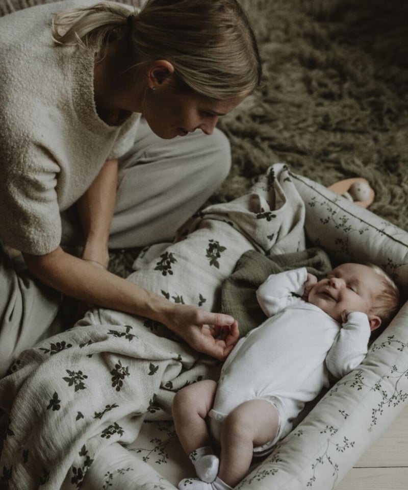 garbo&friends おくるみ ハンドタオルセットブラックベリー garbo&friends - Blackberry Muslin Swaddle Blank