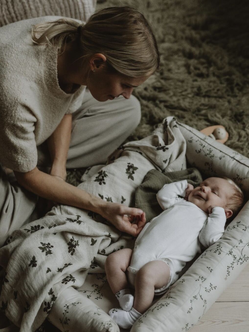 低価格 garbo&friends Blank Swaddle Muslin Blackberry - ブランケット・おくるみ