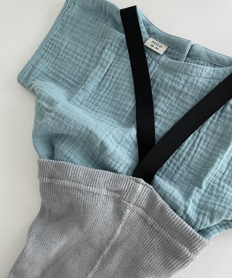 mile - suspender shorts (grey)