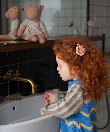 Kalinka - Flower Clip Set  Cloud / Blush