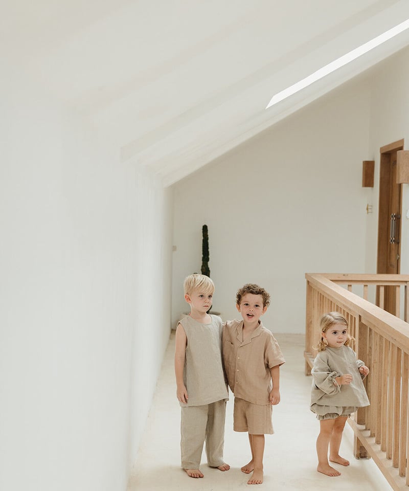 son and daughter - KOA LINEN SETS(Natural) | UA