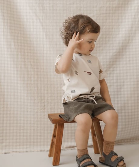 organic zoo - Olive Terry Rope Shorts 送料無料