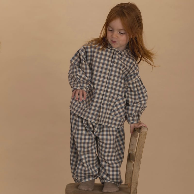 organic zoo－Olive Gingham 上下セット organic zoo－Olive Gingham 上下セット Olive Gingham Shortie