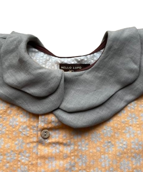 HELLO LUPO - NAMI SLEEVELESS - LINEN GREY/APRICOT
