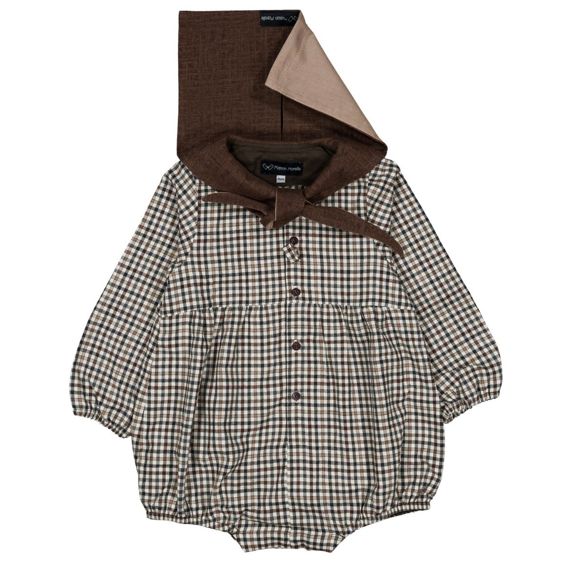 予約販売商品】 Maison Marelle - Romper CAMBON - brown