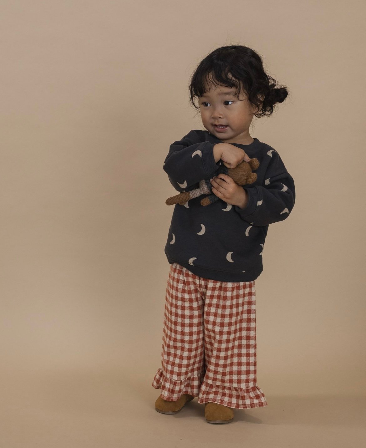 organic zoo - Paprika Gingham Frill Culottes |