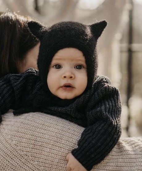 pixie hat black アウトレット品