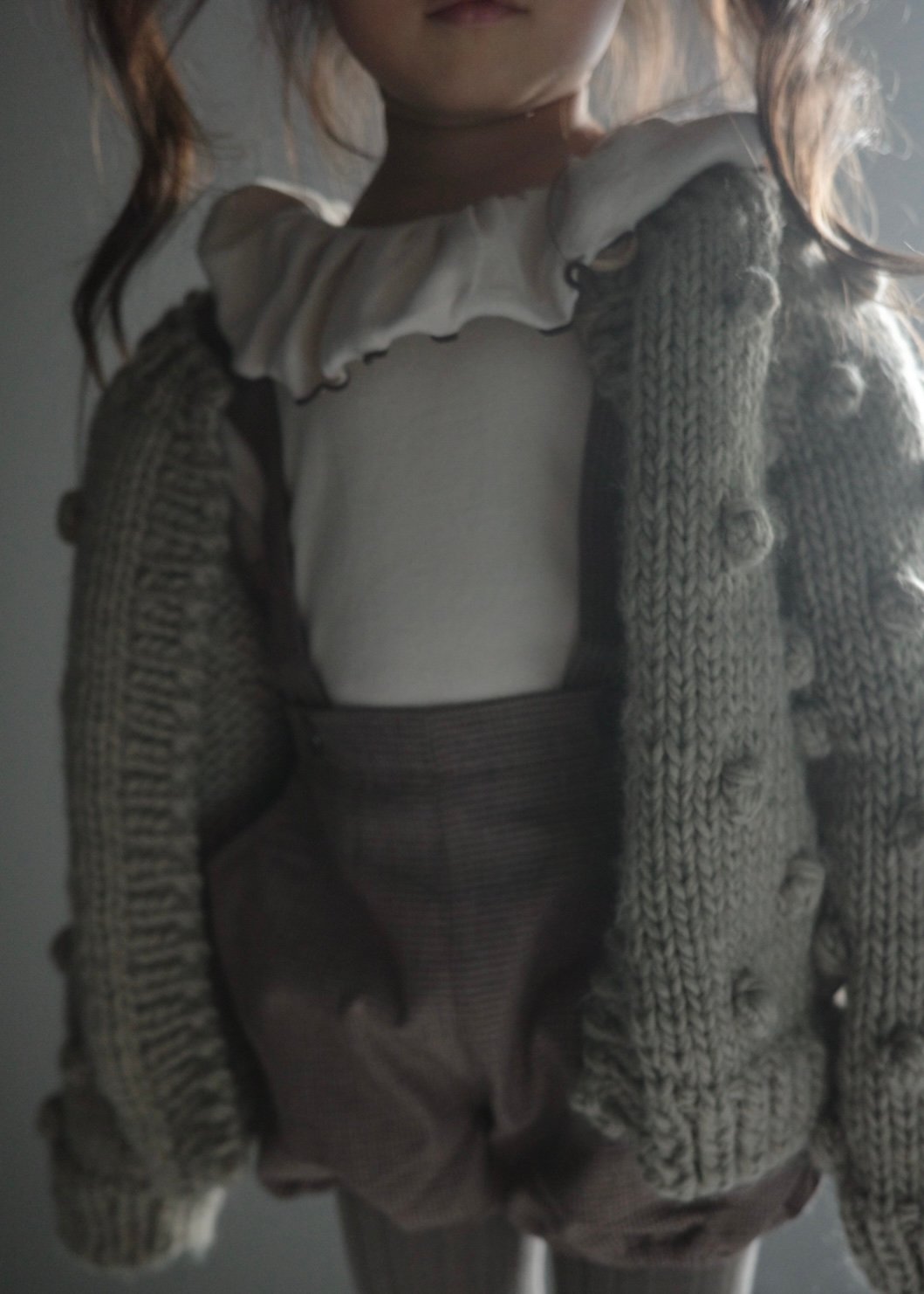 THE BLUEBERRY HILL - Popcorn Cardigan Flax | U