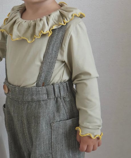 UANDEL - mellow collared tops (melon yellow)