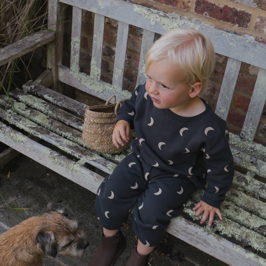 organic zoo - Charcoal Midnight Sweatshirt 3-6m
