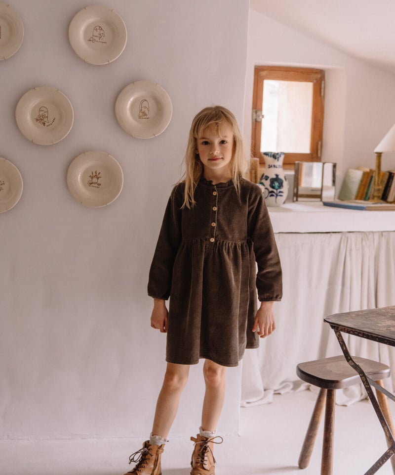 K　STUDIO BOHEME VERMONT DRESS スタジオボエム STUDIO BOHEME PARIS - ROBE VERMONT CORDUROY 送料無