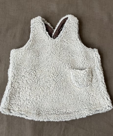 【予約販売商品】HELLO LUPO - Apron Skirt  (Bianco)
