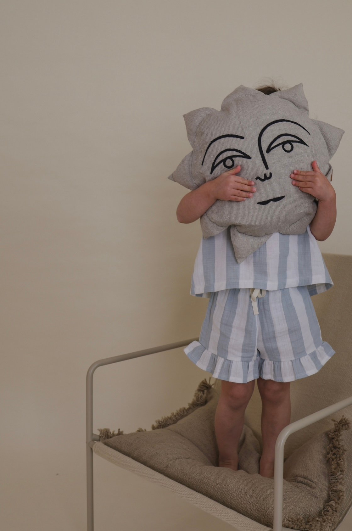 ボトムス organiczoo Sardine Stripes Frill Shorts Organic Zoo】Sardine Stripes Frill Shorts | yonka
