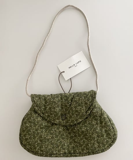 HELLO LUPO - L Bag (Fiori verde)