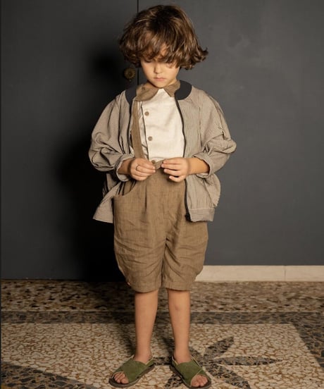 HELLO LUPO - Gigi shorts, brown houndstooth
