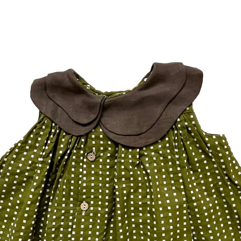 HELLO LUPO - Nami Dress , Matcha Quadri送料無料 | U