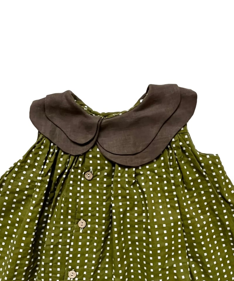 HELLO LUPO - Nami Dress , Matcha Quadri送料無料 | U