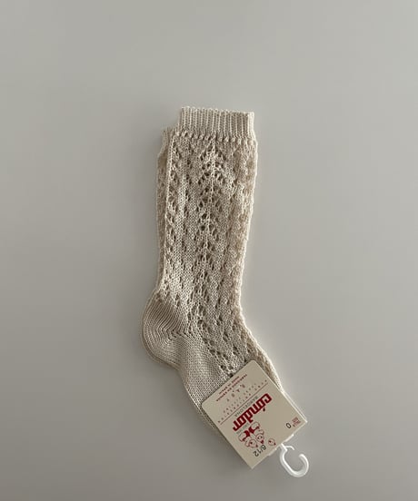 condor - (304) PERLE OPENWORK KNEE HIGH SOCKS