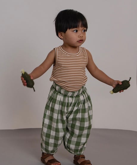 organic zoo - Dill Gingham Resort Pants