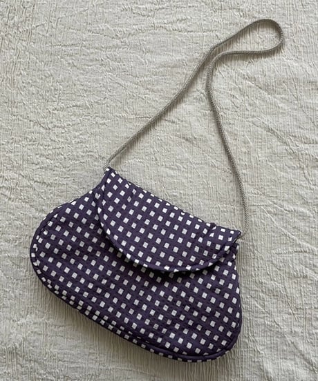HELLO LUPO - L Bag (Lilac quadri)
