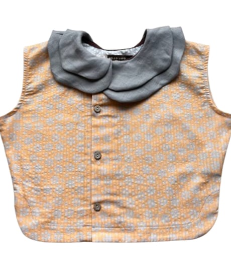 HELLO LUPO - NAMI SLEEVELESS - LINEN GREY/APRICOT