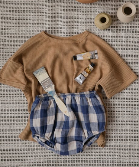 organic zoo - Pottery Blue Gingham Shortie送料無料