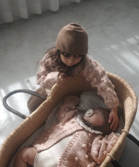 THE BLUEBERRY HILL - Popcorn Cardigan  Blush