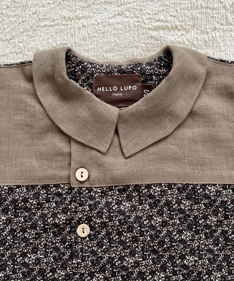 HELLO LUPO - Sou Shirt (Fiori nero)