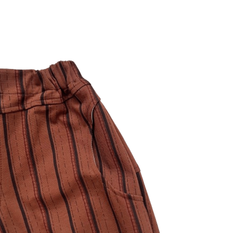 専用　hello lupo CAPPUCCINO TROUSERS 3 HELLO LUPO - Luca Panta - Stripy Brown | UANDEL