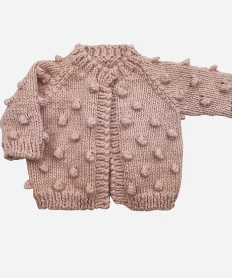 THE BLUEBERRY HILL - Popcorn Cardigan  Blush