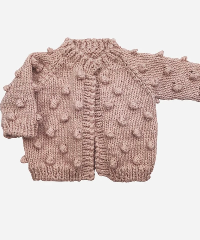THE BLUEBERRY HILL 人気のポップコーンニット⭐︎新品未使用！ THE BLUEBERRY HILL - Popcorn Cardigan Blush |