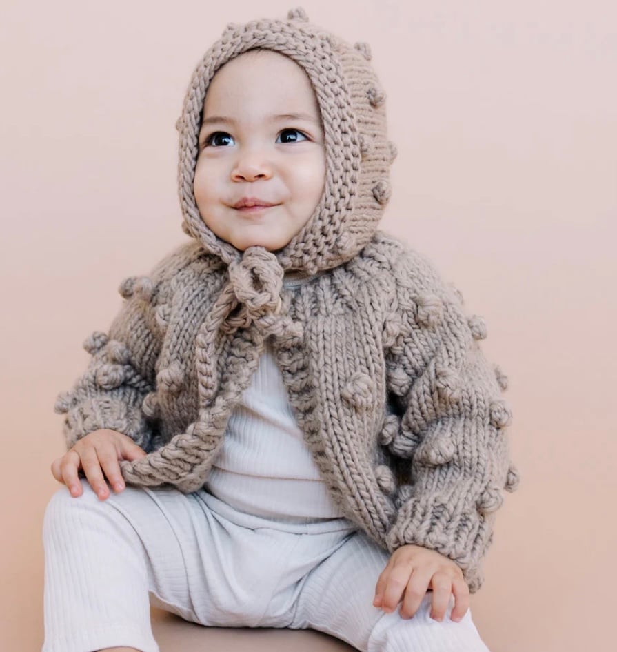 THE BLUEBERRY HILL - Popcorn Cardigan Flax | U