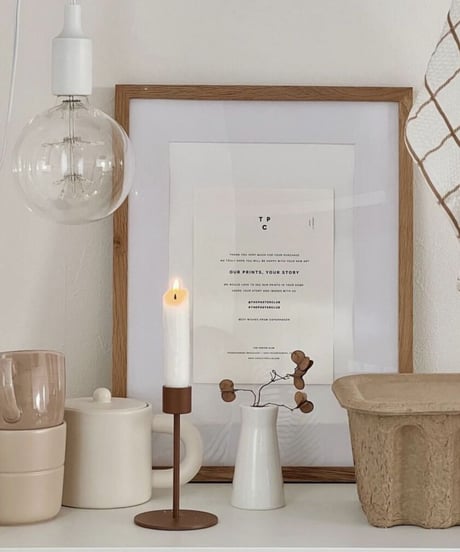 cooee design - CANDLESTICK 13CM COCONUT