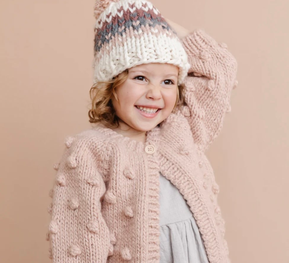 THE BLUEBERRY HILL 人気のポップコーンニット⭐︎新品未使用！ THE BLUEBERRY HILL - Popcorn Cardigan Blush |