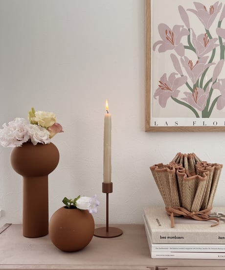 cooee design - CANDLESTICK 13CM COCONUT